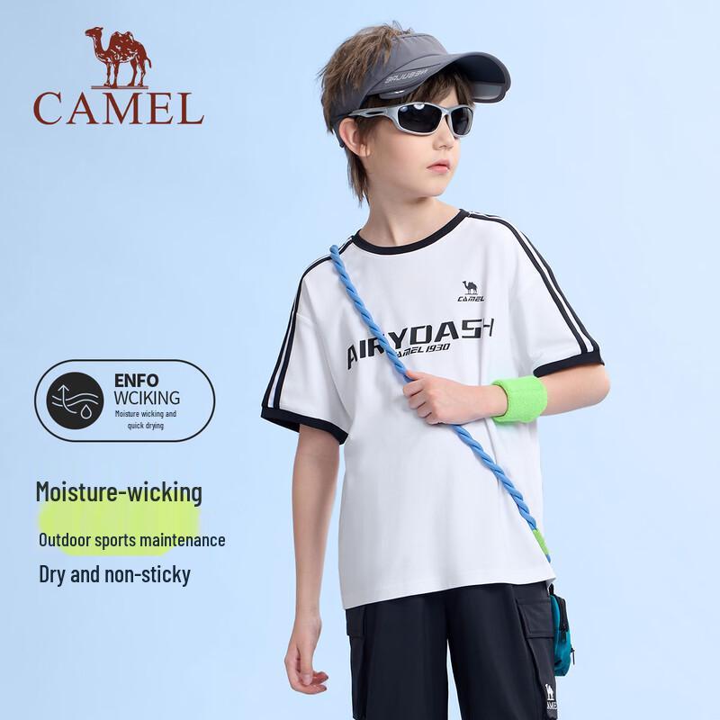 Camel Детская дышащая хлопковая футболка с быстрым высыханием