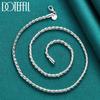 925 Sterling Silver 20 Inch 4mm Snake Chain Necklace Fashion Jewelry