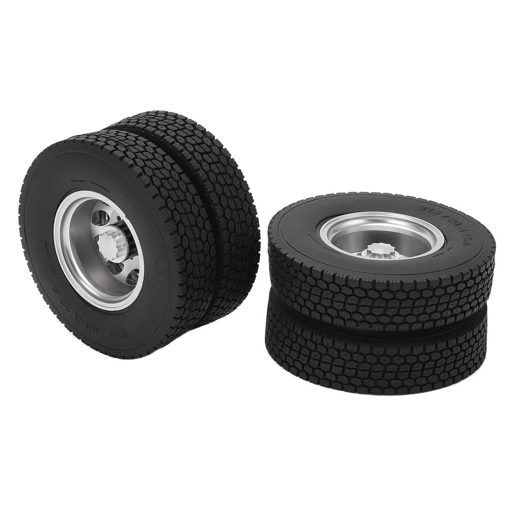 2pcs RC Rear Tires Strong Cushioning Performance Remote Control Car Accessories for 114 Trailer