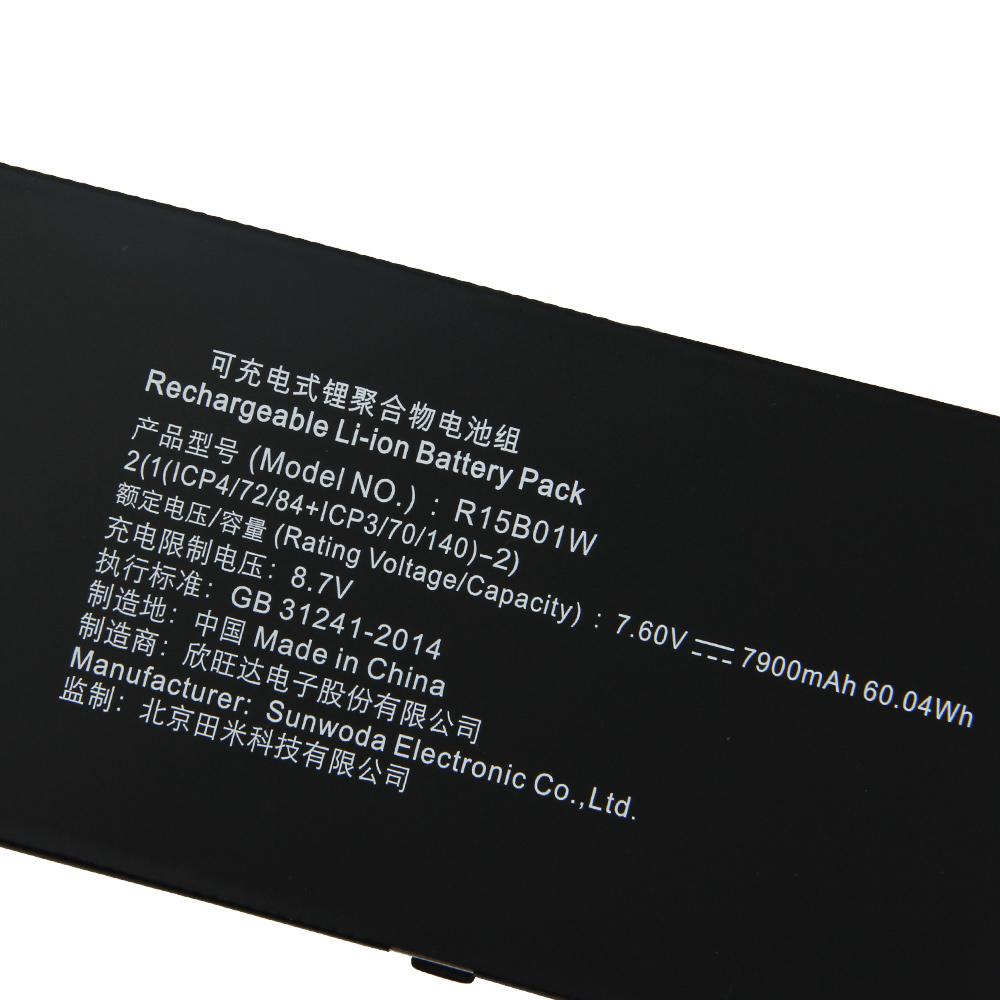 Сменная батарея для ноутбука R15B01W R15B02W для Xiaomi Pro i5 TM1707 TM1701 171501-AQ 15,6-дюймовая серия перезаряжаемая батарея