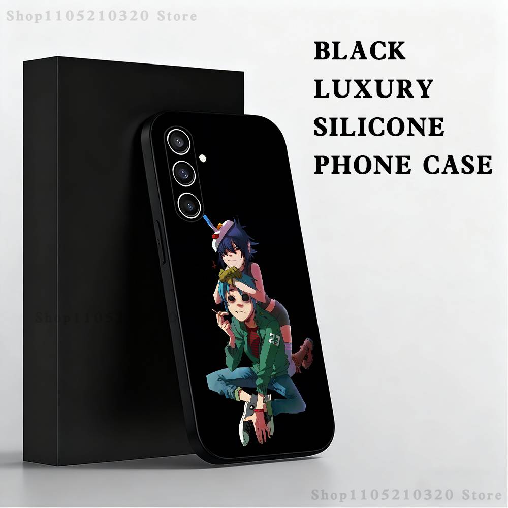 G-Gorillaz-Z band Phone Case For Samsung S25,S24,S23,S22,S21,S20,S10,Ultra,Plus,Lite,FE,Soft Silicone Black Cover