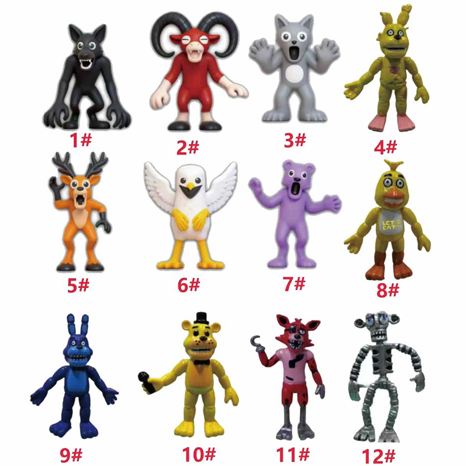 Новый 99 ночей в лесу Сова-олень Коза Игрок Главный герой Персонаж Набор моделей монстров Сборная фигурка Пластиковые игрушки Подарки