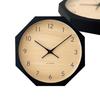 Настенные часы KATOMOKU Muku Clock 7, циферблат из кипариса, восьмиугольная форма, черный, km-83BK8, 30,0 см (движение кварца)