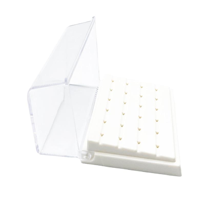 1 шт./24 отверстия, пластиковый держатель стоматологических боров, дезинфицирующий карбидный блок боров, коробка для сверл, товары для стоматолога, лабораторное оборудование