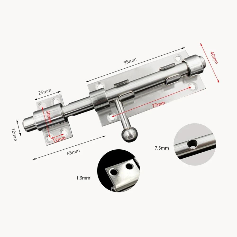 Door Bolt Lock Stainless Steel Door Bolt Latch For Home Hardware Bathroom Toilet Shed Gate Safety Door Bolt Window Catch Lock