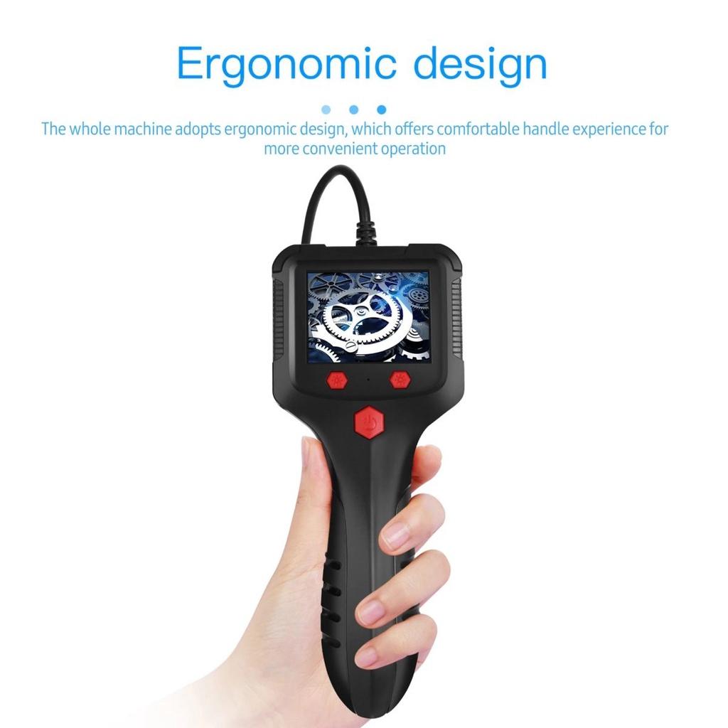 Профессиональный промышленный HD эндоскоп с 2,4-дюймовым ЖК-экраном, 8-мм бороскоп, инспекционная камера-эндоскоп для автомобилей, эндоскопио