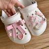 6 шт./комплект Милый розовый Hello Kitty Пряжка для обуви Милые подвески Украшение для обуви Вечеринка Подарок