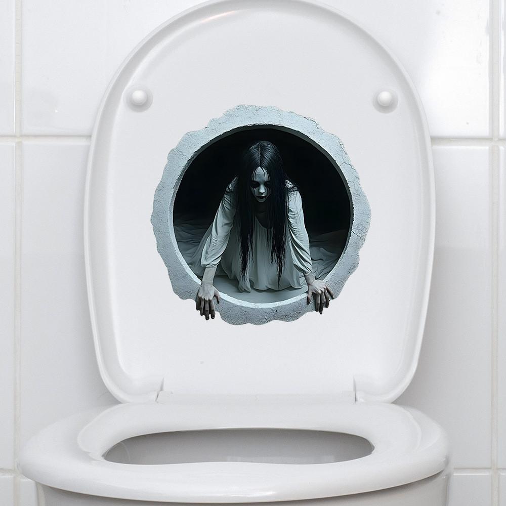 Halloween Wall Decor Pvc Haunted Girl Wall Sticker For Home And Entryway Spaces