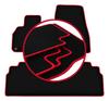 Велюровые коврики с красной окантовкой для: Renault Espace Initiale (2015-)