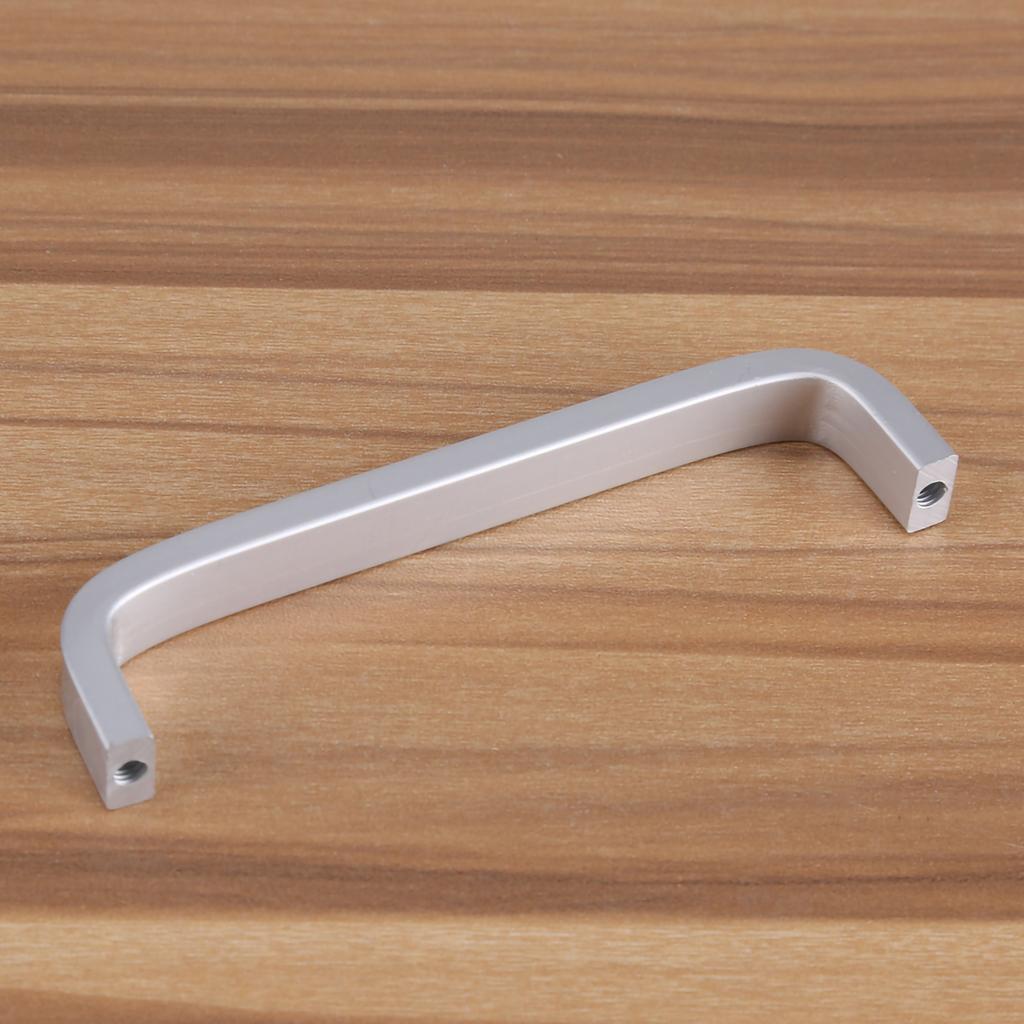 Aluminum Alloy Door Handles Matte Surface Hardware for Kitchen Cabinet Furniture 96mm Solid