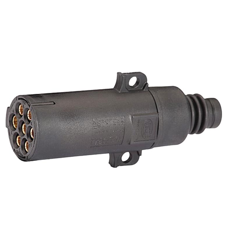 Plug, electrical connector 7-pin 24V 16A cross-section 1.5mm2 ISO 7638-1
