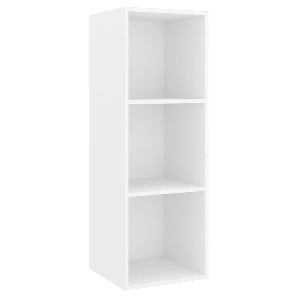 TV Wall Cabinets Set 4 pcs White Particleboard