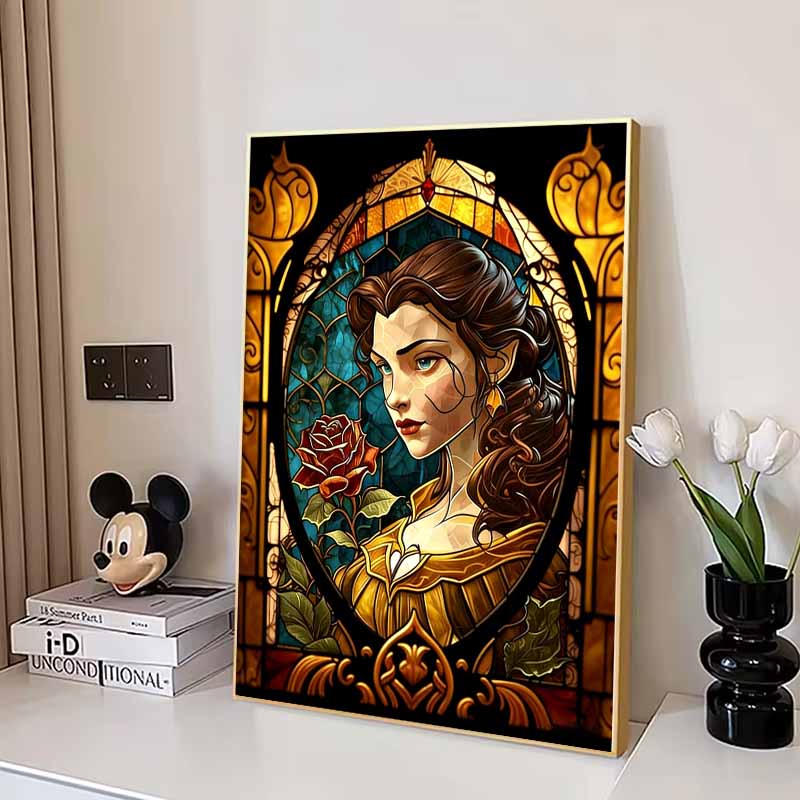 Disney Алмазная мозаика 5D DIY Красавица Витраж Иллюстрация Арт Мозаика Вышивка Декор Вышивка крестом Подарок