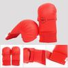 1pair Karate Glove PU Multi-Layer Composite Liner Sanda MMA Fighting Training Glove Hand Protection Glove Sports Protective Gear