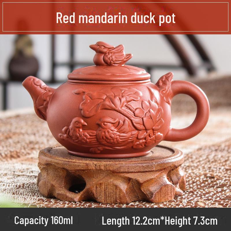 Коллекция чайников из фиолетовой глины: 72 модели, чайники Zhuni Xishi объемом 120–200 мл, идеально подходящие для утренних рынков