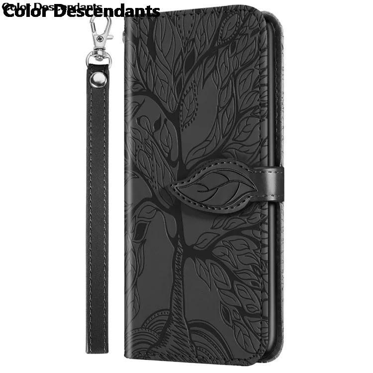 Кожаный чехол-книжка с 3D-рисунком дерева для Huawei P30 Pro P20 Lite P Smart Z 2020 Y6 Y7 Y9 Prime 2019 Honor 10 Lite Кошелек Чехол-кардхолдер