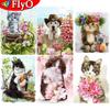 5D DIY Diamond Painting Cat Cross Stitch Kit Diamond Embroidery Dog Animal Diamond Mosaic Handicraft Home Decoration