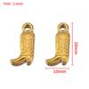 5pcs/lot Stainless Steel Gold Color PVD Plated Boots Charms Pendant DIY Necklace Bracelet Earring Jewelry Making Accessories