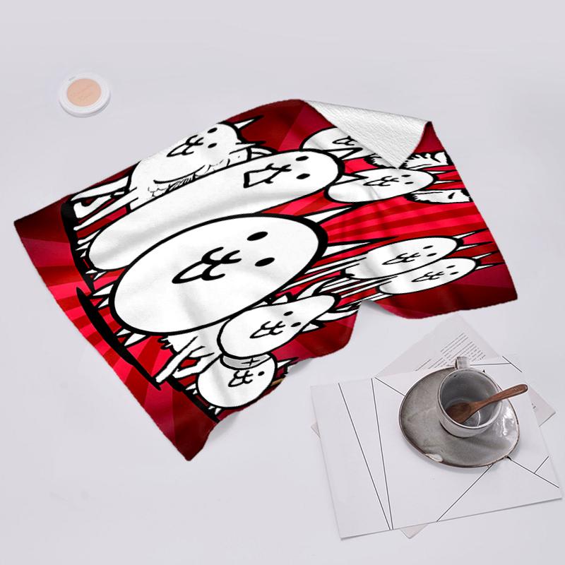 Beach Towel with The Battle Cats Pattern - soft,absorbent,machine washable Lightweight&Modern,swimming,Travel Essentials