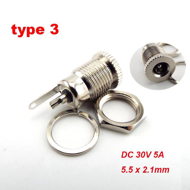 10 шт. DC 025 099 022 гнездовые разъемы 5,5x2,1 мм 5,5*2,5 мм штекер питания Jack гнездо гайка панель монтаж водонепроницаемый чехол под прямым углом