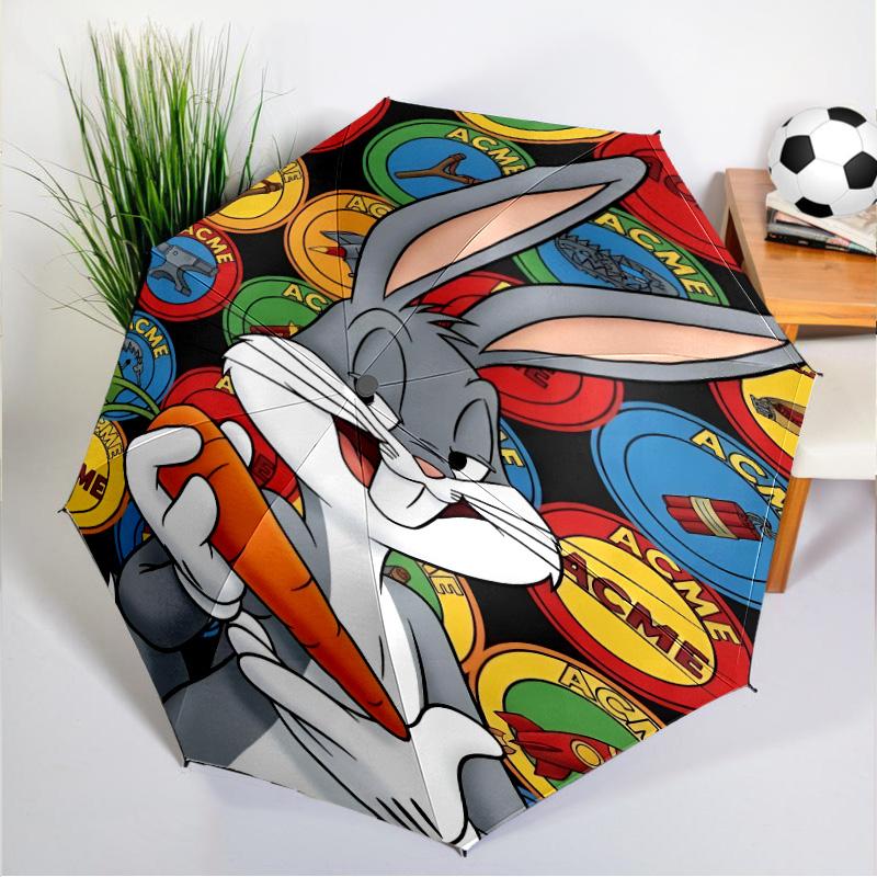 Classic Bunny Umbrella 8-Frame for Travel, Camping, Casual Lightweight Portable Umbrella, Essential for Every Family Holidays Gift