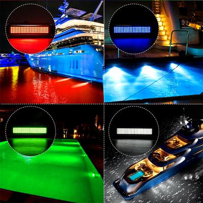 4 ШТ Подводный свет Subnautica Освещение для лодок водонепроницаемые Аксессуары для парусных лодок Морской подводный свет Светодиод для катера 12 В 24 В