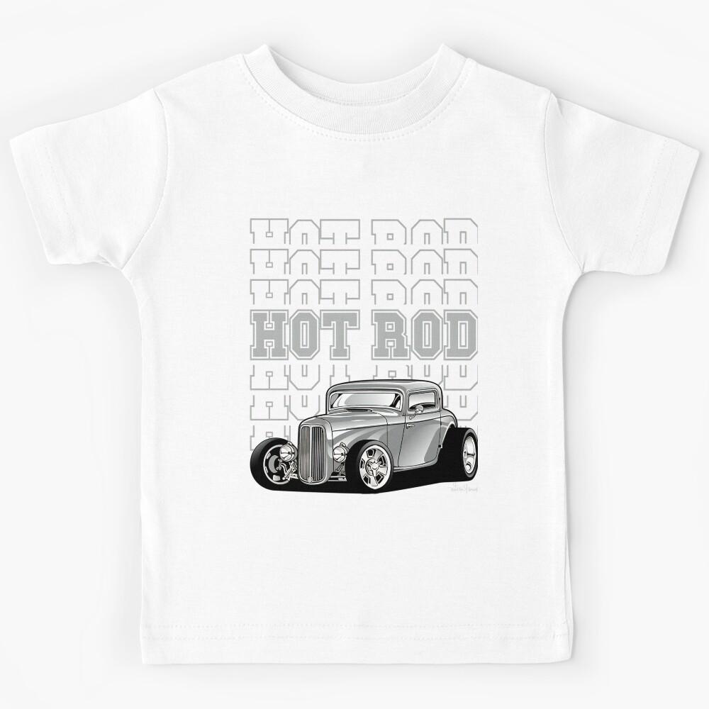 Vintage Car Hot Rod Drag Muscle Racing Kids T-Shirt