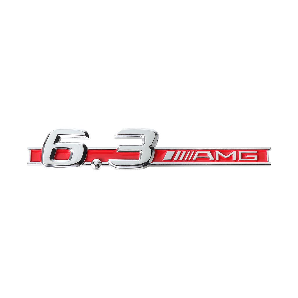 EJG4   1PCS 3D ABS Car Side Fender Emblem Decoration Sticker Auto Modification Accessories for Mercedes Benz 3.2 5.5 6.3 6.5 AMG Badge