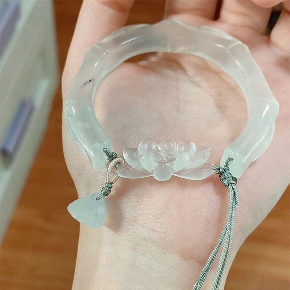 58mm White Moonlight Bracelet Trendy Chinese Ancient Bracelet Cold Hand Ornaments Friend Gift