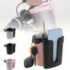 2-in-1 Cup Holder Multifunctional Mobile Phone Holder Stroller Bottle Shelf Kettle Cage Handlebar Rack Bicycle Accessories