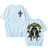 Guns N Roses T Shirt Cartoon Print Harajuku Grunge Tee-shirt Camisetas Heavy Metal Music Cotton Tshirt Ropa Hombre Punk Clothing