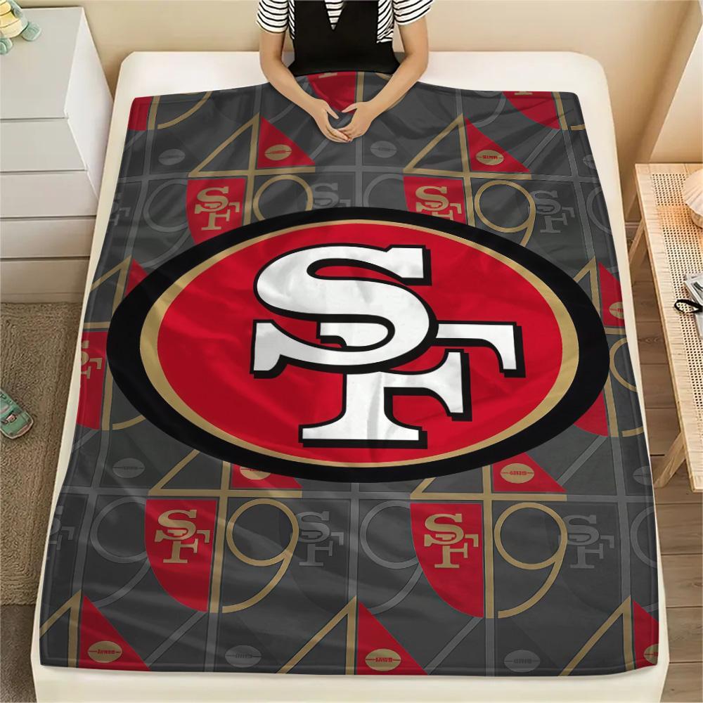 San Francisco 49ers Flannel Blanket, High quality Comfortable for All Seasons, Home Decor, Warmth and Comfort