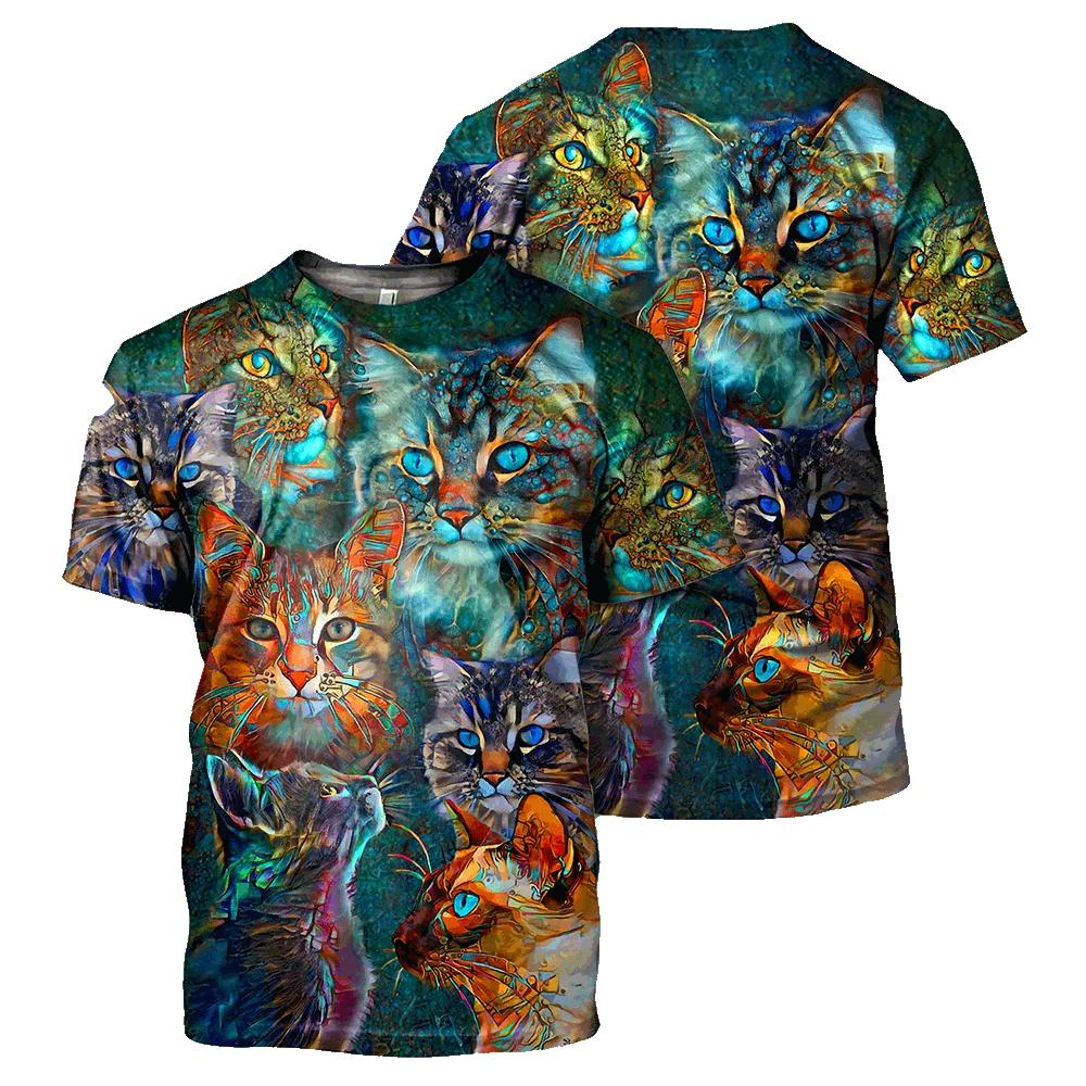 Мужская футболка с 3D принтом и преувеличенной графикой дракона, мужская одежда с короткими рукавами в стиле хип-хоп, повседневные футболки с круглым вырезом, пуловеры