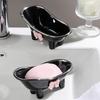 Versatile Soap Dish with Drain Holes Bow-knot Design Easy To Clean Decorative Bathtub Shaped Soap Tray for Bathroom