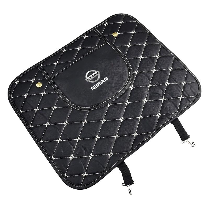 Кожаные защитные накладки на спинку сиденья автомобиля, чехол-протектор для спинки сиденья автомобиля, автотовары для Nissan Nismo Qashqai Teana X Trail T32 T31 Tiida Juke