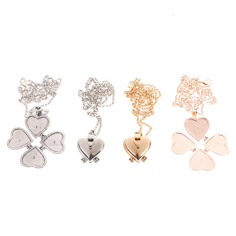 Ювелирные изделия своими руками, винтажное 4-слойное ожерелье-медальон в форме сердца с фотографией, открывающийся кулон