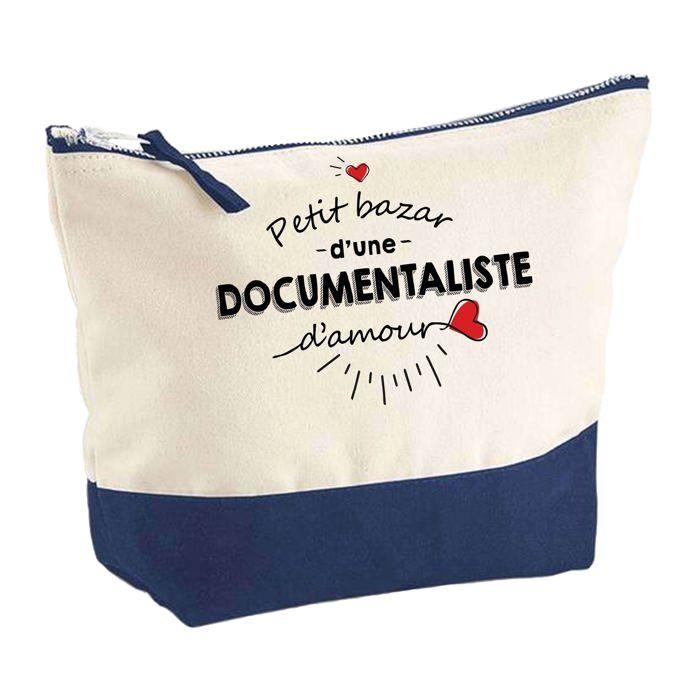 Trousse de maquillage - PLANETEE - Bazar d'une Documentaliste d'Amour - Grand format - Coton - Impression HD France
