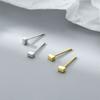 Square Earrings Simple and Compact Earrings Nourish Ear Piercings and Individual Ears Cold Style