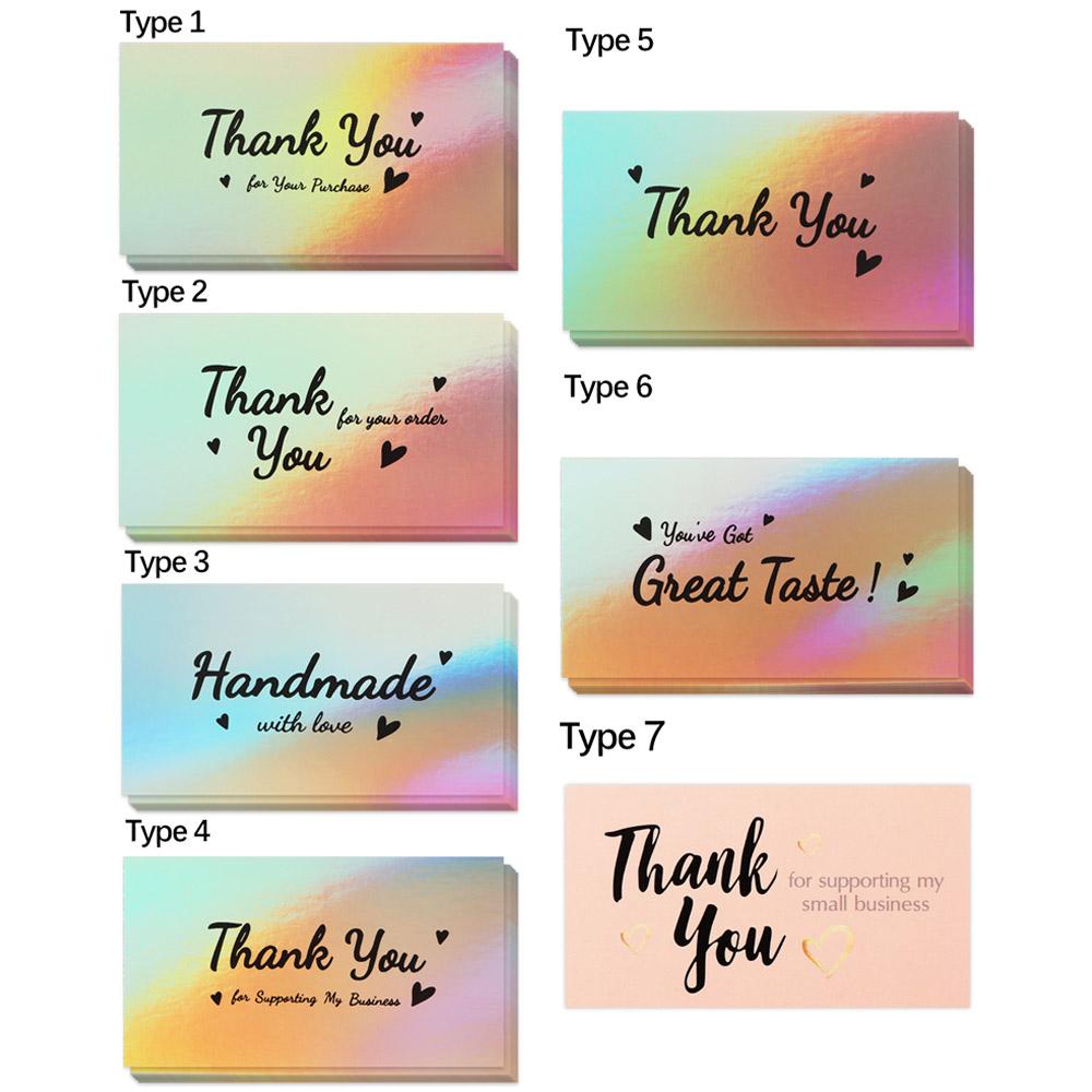 For E-commerce Thanks Notes "Thank You For Your Order" Appreciate Customer Business Greeting Cards