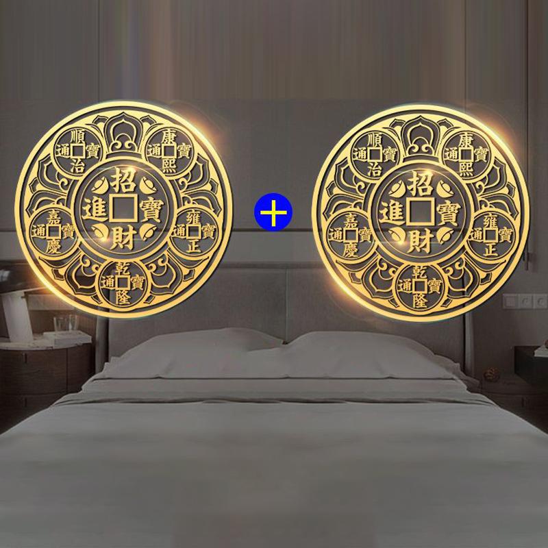 Деньги пяти императоров по фэн-шуй растворяют восемь триграмм, металлические наклейки, декор