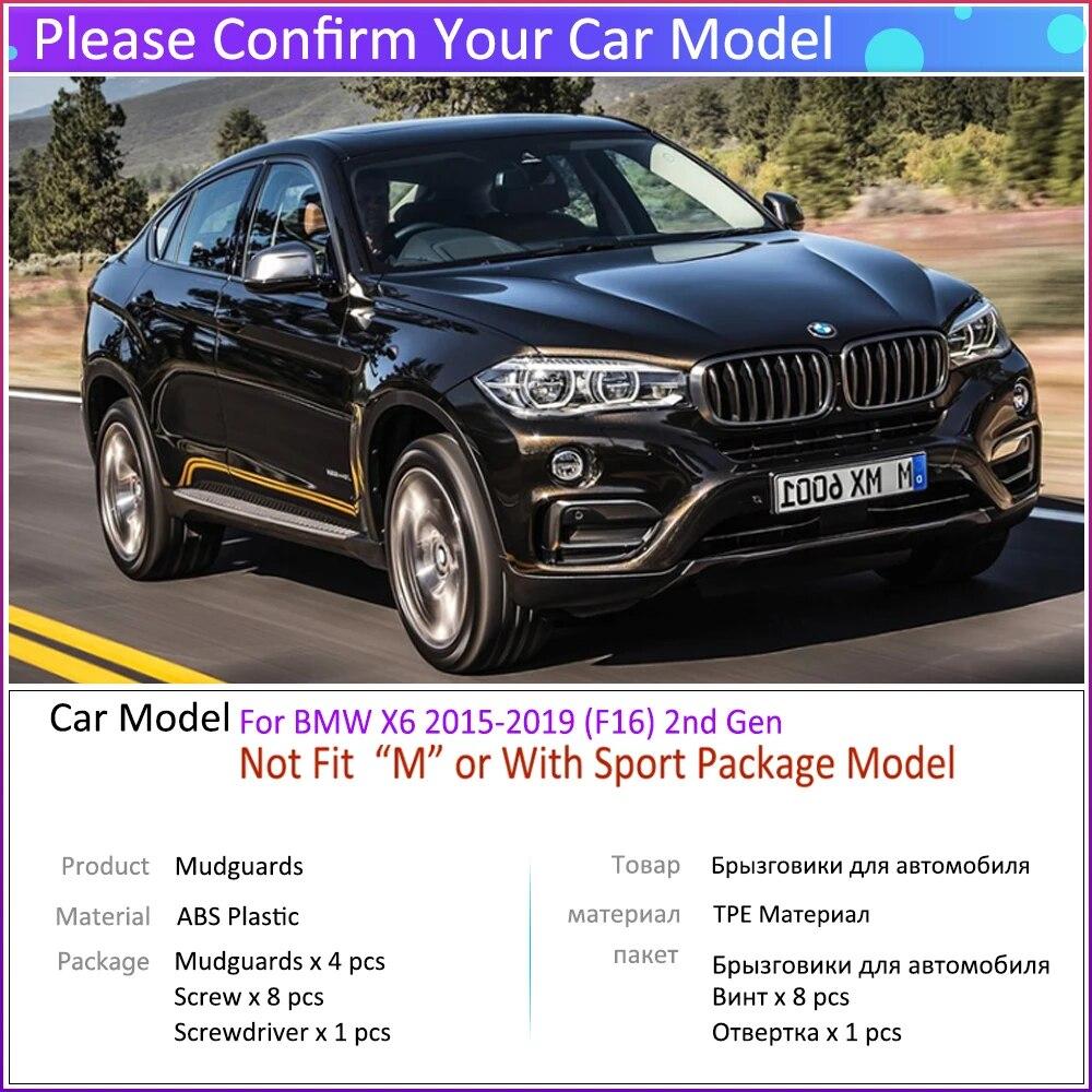 Автомобильные брызговики для BMW X6 F16 2015 ~ 2014 2015 2016 2017 2018 брызговики крылья брызговики авто аксессуары