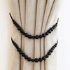 2Pcs Minimalist Bead Curtain Buckles Farmhouse Style Curtain Tie Rope  Drapes Binding