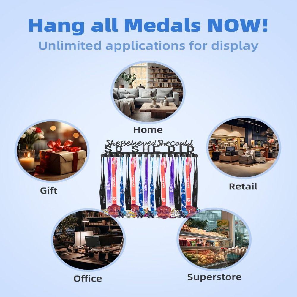 Wall Mount So She Did Medal Hanger Ironwork Ribbon Wall Rack Upgrade Awards Frame  Storage