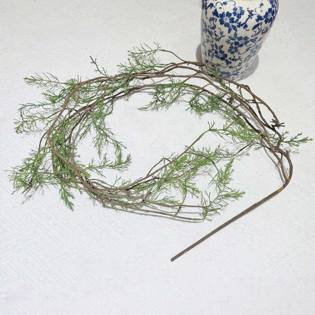 Simulated Forest Style Asparagus Moss Vine for Scenic Decor