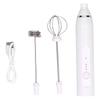 Milk Frother 3Gear MultiFunction Mixer HandHeld Electric Milk Foam Machine USB Charging(White )