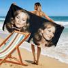Meryl Streep Print Beach Towel, Large Soft Quick Dry Towel for Beach Camping Swimming