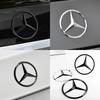 C200 E200 New 2025 For Mercedes Benz Mercedes Logo Badges Cover Decal 3D ABS Car Rear Trunk Emblem Sticker For Mercedes Benz W17