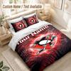 Custom Name Bedding Set 3 PiecesPittsburgh Penguins Print Duvet Cover + 2 Pillowcases Soft Bed Decor