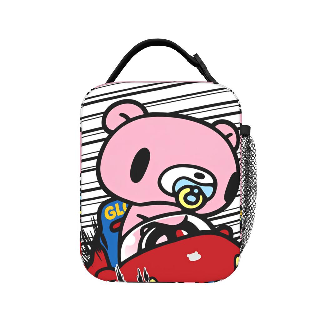 Cartoon G-Gloomy Bear Lunch Bag Portable Insulated Lunch Box Child Outdoor Picnic Print Cooler Bag Casual Oxford Lunch Bags