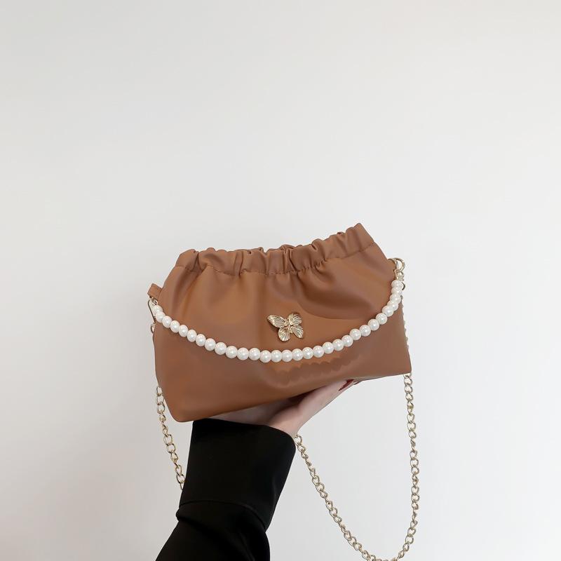 New Bags for Women's Niche Beauty Cloud Bag Chain Crossbody Bag Fashionable Personality Trend One-shoulder Bucket Bag